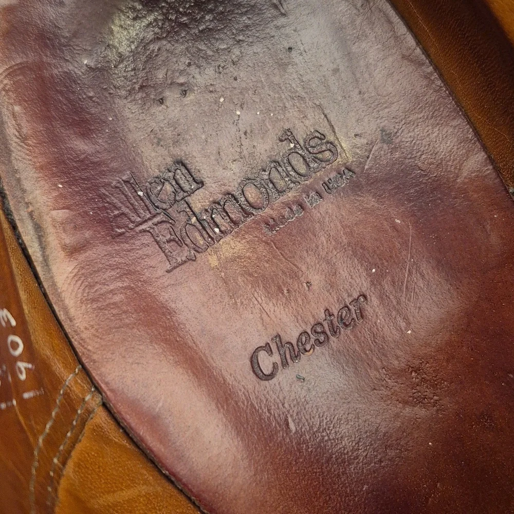 Allen Edmonds chester creasing pictures
